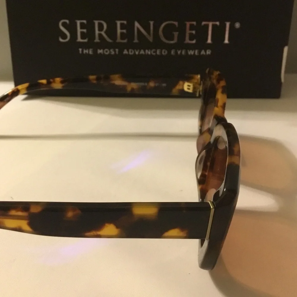 Serengeti Nicholson Tortoise Frame Sunglasses Polarized Men . - Picture 4 of 8